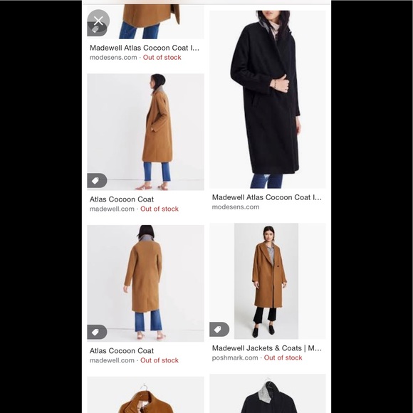 Madewell Atlas cocoon coat size XS - Picture 3 of 3